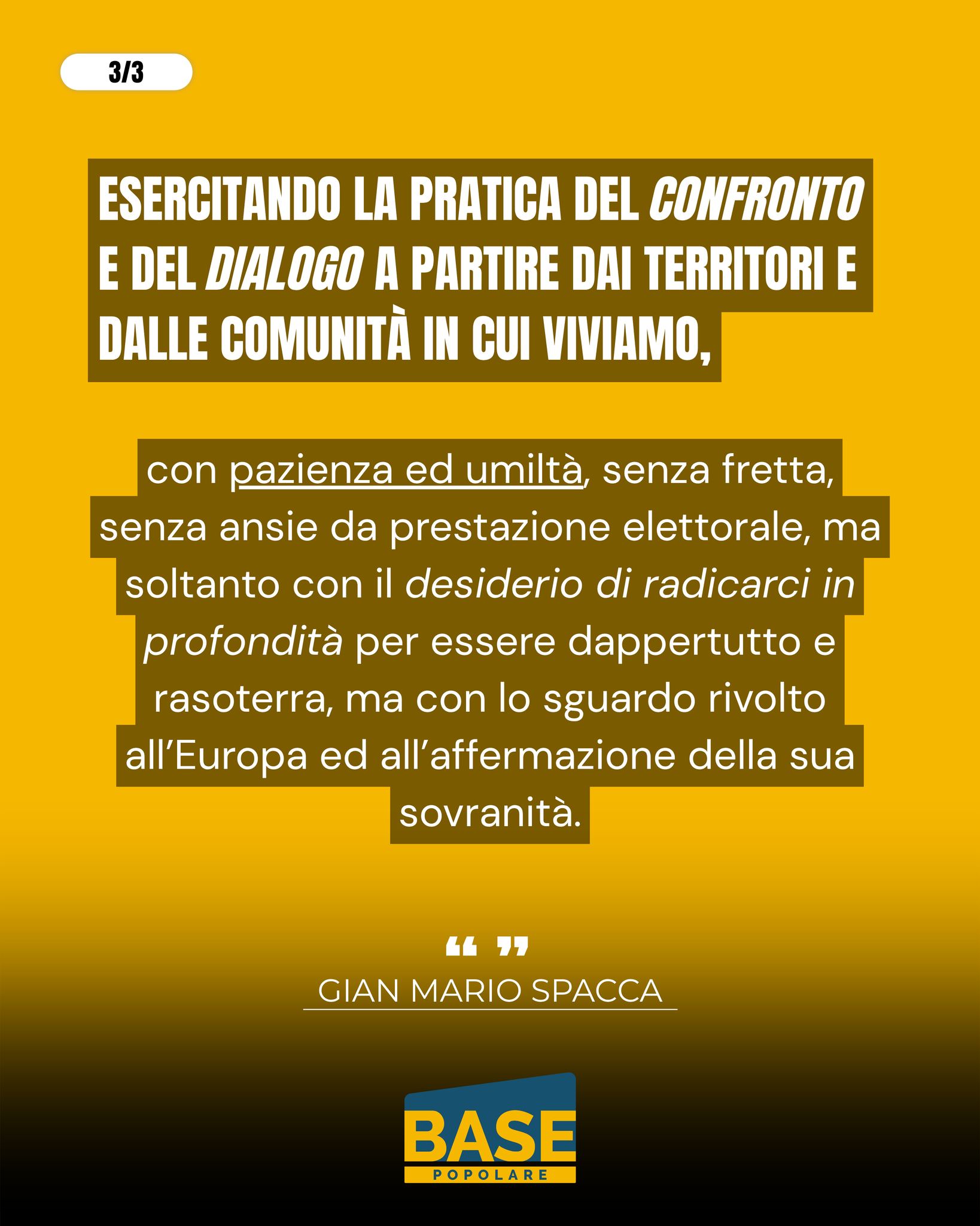 Una Piattaforma non un recinto.